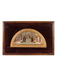 Presentazione del Bimbo al Tempio by Bernardino Fungai, tempera on panel, offered Mar 2016