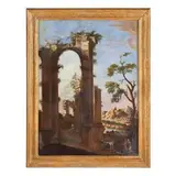 Giovanni Ghisolfi, Capriccio architettonico con figure, oil on canvas
