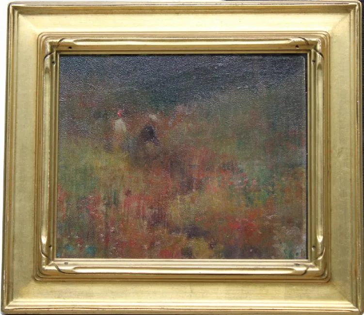 Untitled by Thomas Dewing, Oil on board, sold Jul 2018