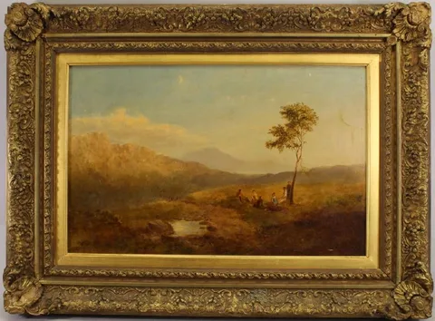 Copley Fielding, Picnic in the Highlands, Oil on canvas