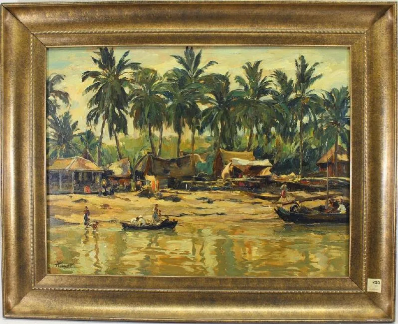 Untitled by Hans von Hayek, Oil on canvas, sold Jul 2018