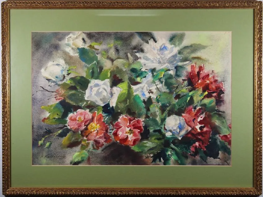 Untitled by Boris Kassianoff, Watercolor, sold Jul 2018