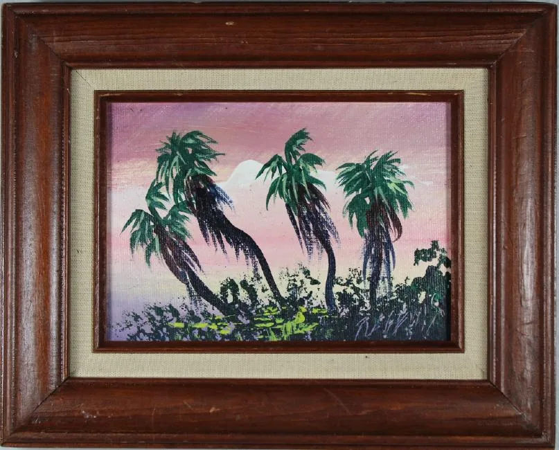 Untitled by Robert Lewis, Oil on board, sold Jul 2018