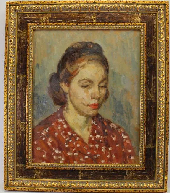 Head Study by Louis Ritman, Oil on board, offered Jul 2018