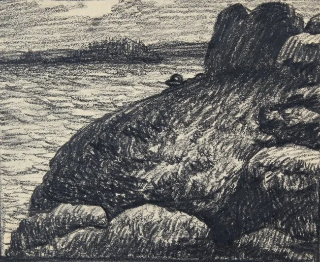 Untitled by Frank Leonard Allen, Charcoal, sold Jul 2018