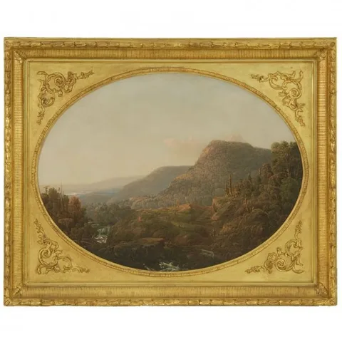 William Louis Sonntag, Sr., Sunrise in the Adirondacks, Oil on canvas