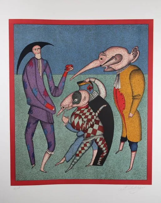 Untitled by Mihail Chemiakin, Lithograph, sold Aug 2018