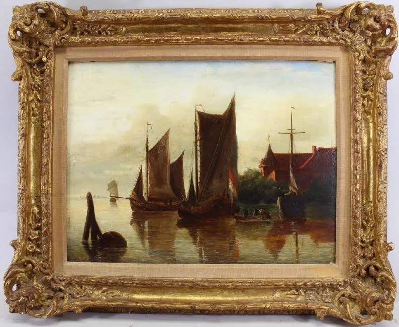 Untitled by Anthonie Waldorp, Oil on board, sold Aug 2018