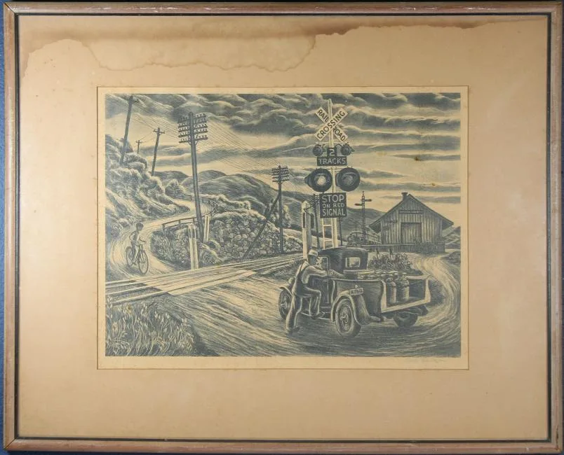 Carlos Anderson, Country Crossing, Lithograph