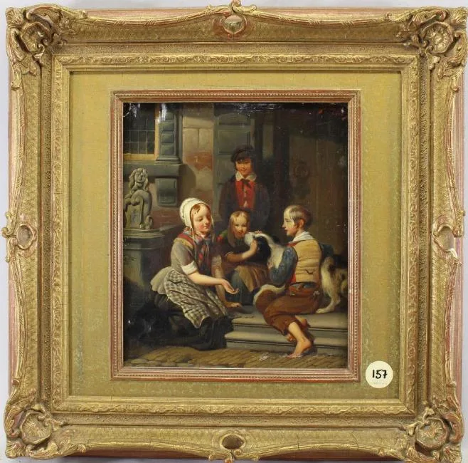 Untitled by Jan Philip Koelman, Oil on board, offered Aug 2018