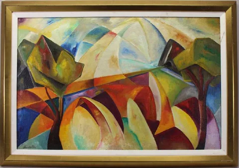 Alexandra Exter, Seprematism, oil on canvas