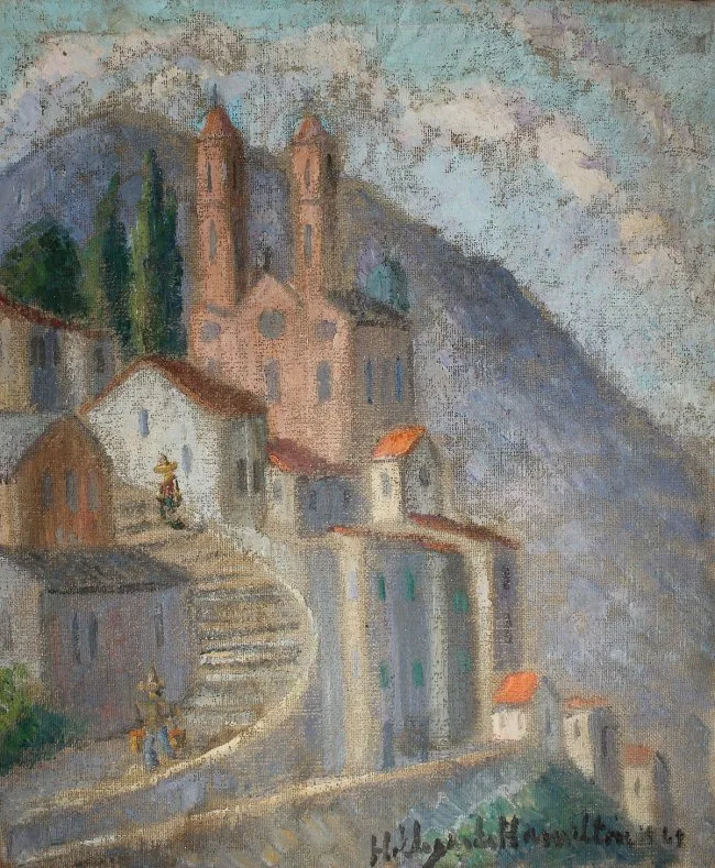 Untitled by Hildegarde Hume Hamilton, Oil on canvas, sold Aug 2018
