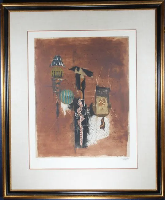 Untitled by Johnny Gotthard Friedlaender, etching, sold Aug 2018