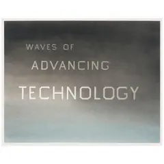 Ed Ruscha, Waves of Advancing Technology, 1983, dry pigment on paper