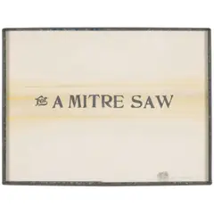 Edward Kienholz, For a Mitre Saw, 1969, watercolor and ink on paper in artist's frame
