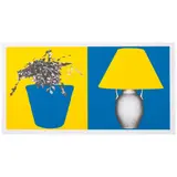 John Baldessari, Plant and Lamp (B+Y;Y+B) (Hurowitz 97), 1998, Lithograph in colors on Coventry Vellum paper