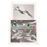 John Baldessari, Three Moments (Hurowitz 107), 1999, Offset lithograph and screenprint in colors on irregular shaped Coventry Smooth paper