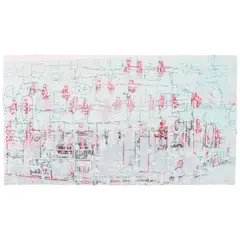 Mark Bradford, Untitled, 2004, Unique lithograph and screenprint in colors on wove paper