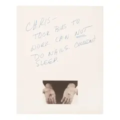 Chris Burden, Untitled (Cirrus p. 198), 1974, Lithograph with hand-colored appliqué on Copperplate paper