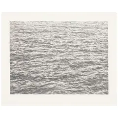 Vija Celmins, Ocean, from Untitled Portfolio (Cirrus p. 206), 1975, Lithograph on Twinrocker Handmade Rag paper