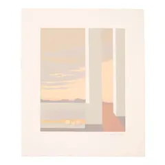 Helen Lundeberg, Three Oranges, 1986, Lithograph in colors on wove paper