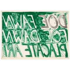 Bruce Nauman, Doe Fawn (Cirrus p. 319), 1973, Lithograph in colors on wove paper