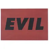 Ed Ruscha, Evil (Engberg 70, Cirrus p. 343), 1973, Screenprint in colors on wood-grain veneer paper