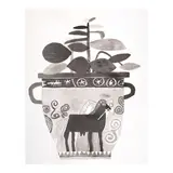 Jonas Wood, Untitled, 2010, Lithographic monoprint on wove paper