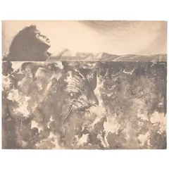Charles White, Evening Song, 1970, Lithograph on Arches paper