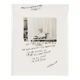 Jim Goldberg, John Malloin (from 'Nursing Home'), 1985, Gelatin silver print; the sitter's reproductive signature and text in the margins