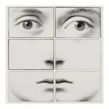 Tetsu Okuhara, '"Susan" 6 Part Face/Maquette', 1971, Photomontage of 6 gelatin silver prints, assembled 2002; mounted together