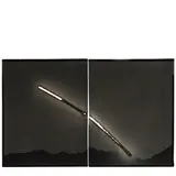 Chris McCaw, 'Sunburned GSP #815 (Mojave)', 2014, Unique diptych of gelatin silver paper negatives; each signed or initialed