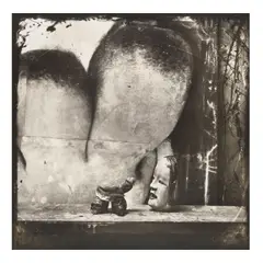 Joel-Peter Witkin, '"Mask and Severed Genitalia as Netsuke," New Mexico', 1987, Toned gelatin silver print; signed