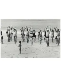 Sylt, West Germany (Beach Group) by Elliott Erwitt, 1968, Gelatin silver print, sold Feb 2026