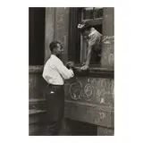 Helen Levitt, Untitled (Greeting at the Window)