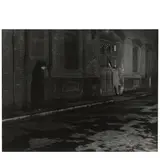 London Night Street Scene (Bobby and Burglar) by Bill Brandt, c. 1938, Gelatin silver print; the photographer's credit stamp on the reverse, offered Feb 2026