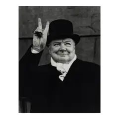 Alfred Eisenstaedt, Winston Churchill, Liverpool, 1951, Gelatin silver print