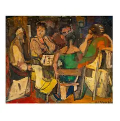 Untitled by Yuli Blumberg, oil on canvas, sold Jul 2026