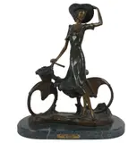 Louis Icart, Untitled, bronze on marble base