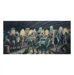Ernie Barnes, Untitled, lithograph, pencil