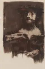 David Aronson, Untitled, charcoal on paper