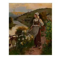 Daniel Ridgway Knight, Untitled, oil on canvas