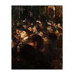 Jules Adler, Untitled, oil on artist board, 1906