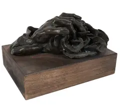 Ailnh Gor, Untitled, bronze, mounted to wooden plinth, ed. 10/12