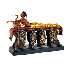 Erté, 1989, cold-painted cast, bronze sculpture