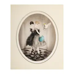 Untitled by Louis Icart, etching in colors with aquatint, pencil, sold Jul 2026