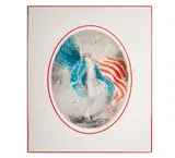 Louis Icart, Untitled, etching and aquatint in colors
