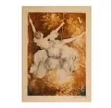 Louis Icart, Untitled, etching, drypoint, and aquatint, 1928, pencil