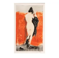 Louis Icart, Untitled, Etching and aquatint, pencil
