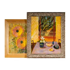 Glorya Kaufman, each, oil on canvas, each